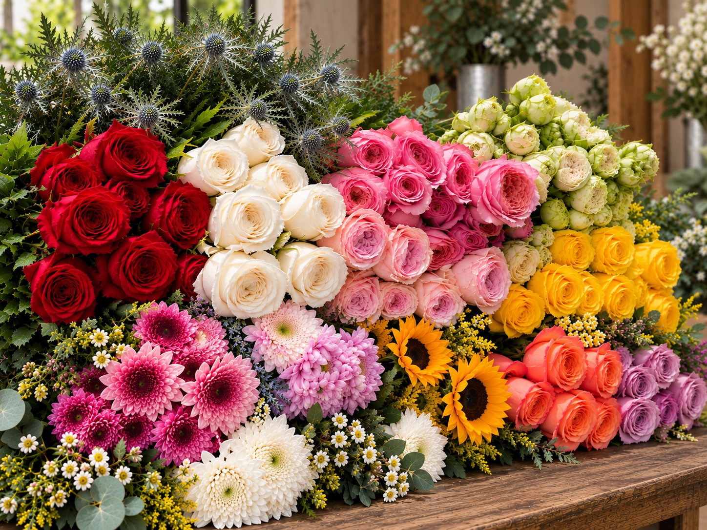 Close-up of fresh farm-direct stems